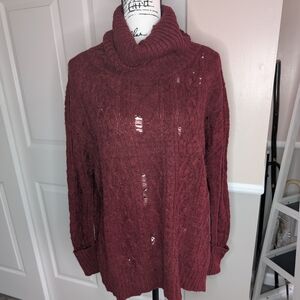 Free People Distressed Sweater